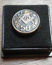 FREEMASON Illinois A.F. A.M. 50 years Lapel pin