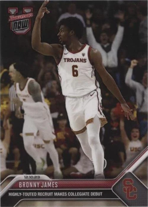 2023-24 Bowman University Best - Bronny James #BM-10 for sale | eBay
