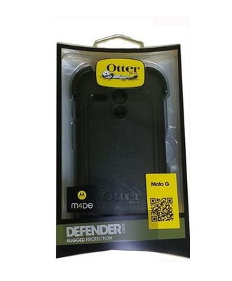 OEM OTTERBOX DEFENDER RUGGED CASE COMBO FOR MOTOROLA MOTO G XT1032 XT1034 BLACK