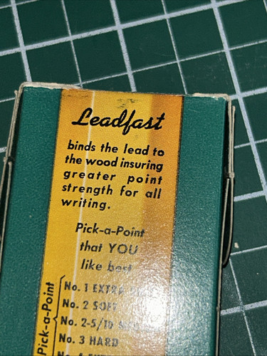 Vintage Dixon Ticonderoga Blei #1388 #2 10 Bleistifte in grüner Box Ethan Allen - Bild 9 von 14