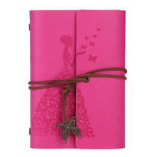 Butterfly Vintage Leather Journal Notebook Refillable Diary Sketchbook Spiral Bo