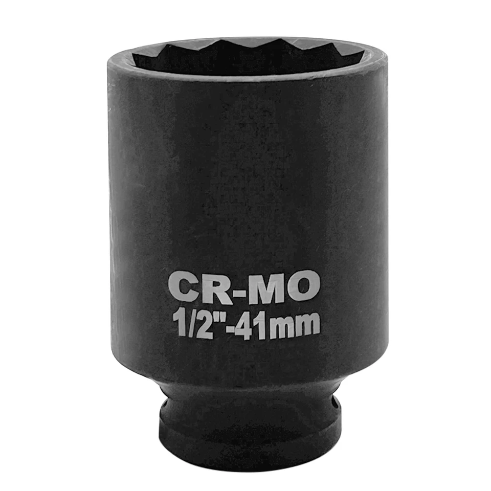 WinHolder 41mm 1/2" Drive Axle Hub Nut Socket 12 Point Deep Impact Socket Garage - Image 2 of 4