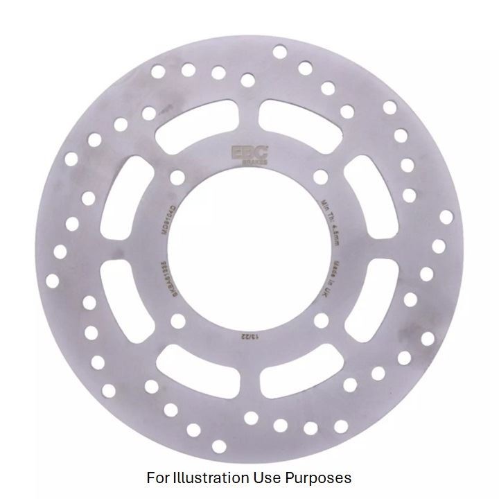 EBC Scooter Solid Rear Brake Disc Rear Left for MBK VP 125 Cityliner 2008 - 2010