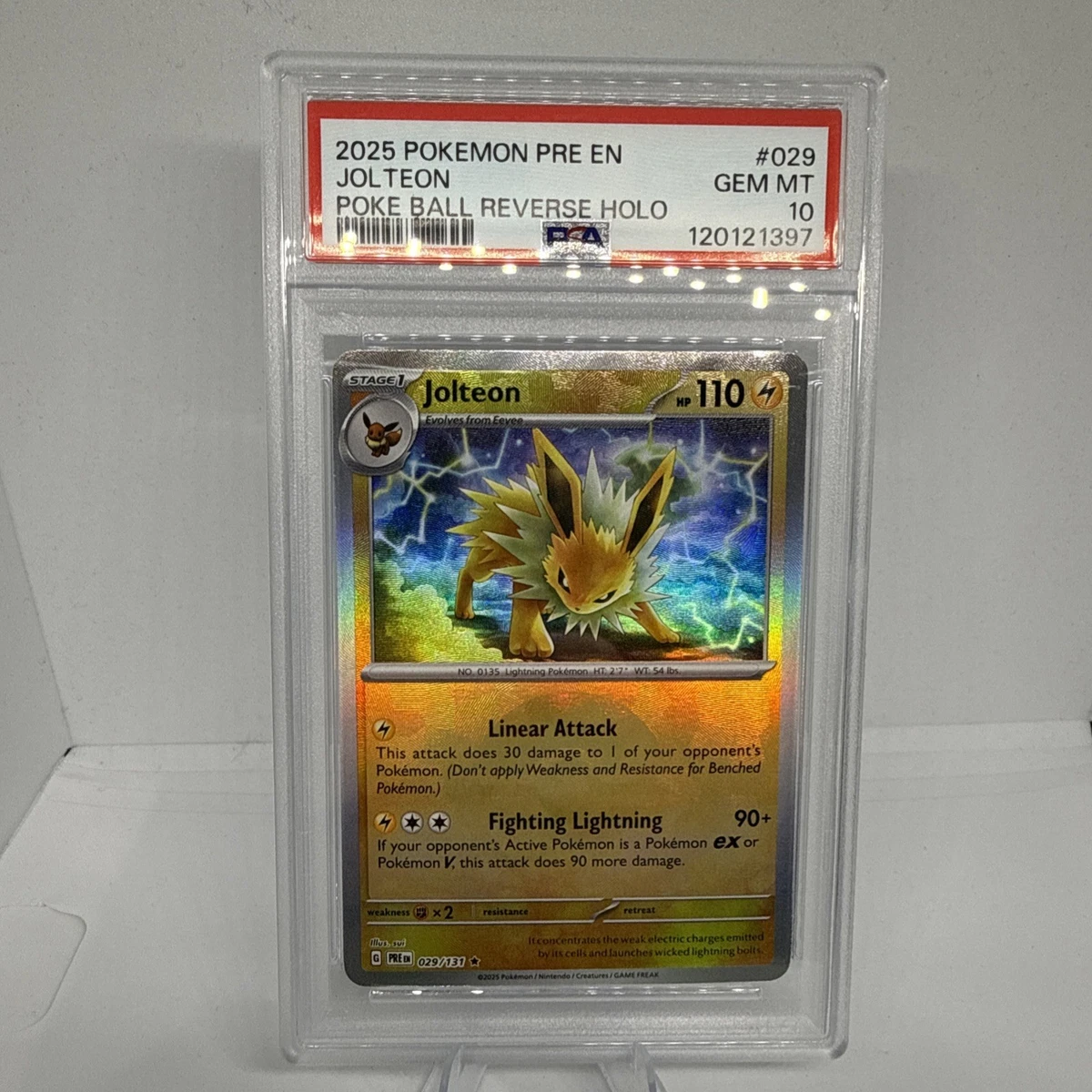 Jolteon Pokémon TCG Professional Sports Authenticator (PSA) Grade