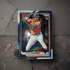 2024 Bowman Chrome - Marco Luciano #43 Refractor Rookie Card. rookie card picture