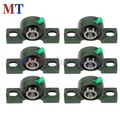 6PCS UCP204-12 Self-Aligning Pillow Block Bearing 2-Bolt Solid Base 3/4'' Bore