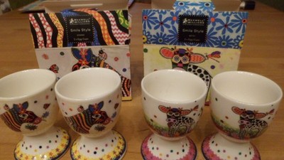 Maxwell & Williams Smile Style Eierbecher 2er-Set Betsy + Stripes, neu