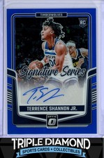 2024-25 Donruss Optic Terrence Shannon Jr Rookie Auto Blue Prizm #14/25 A722