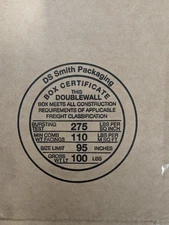 Boxes Heavy Duty 14x10x8, 275# Test, 100lbs GWL Double Wall, 10pcs