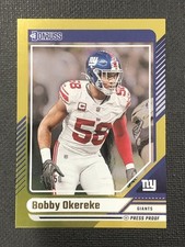 2024 Donruss Football - Bobby Okereke - Gold Press Proof - 50/50 - #99 - Giants
