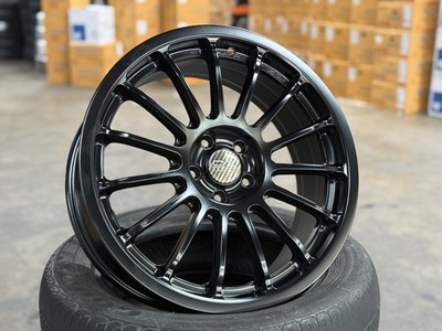 Used Genuine 17x7 OZ Superturismo (4 wheel) Black 5x100 fit Subaru BRZ GT86