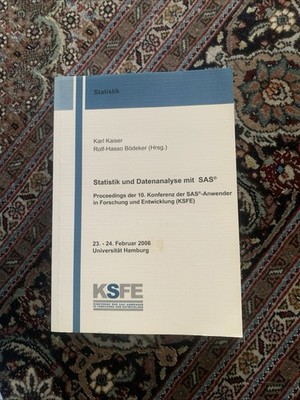 Statistik und Datenanalyse mit SAS 