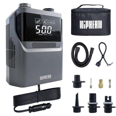 Niphean Paddle Board Electric Pump 50 Psi Air Pump Dual Stage Auto Inflation