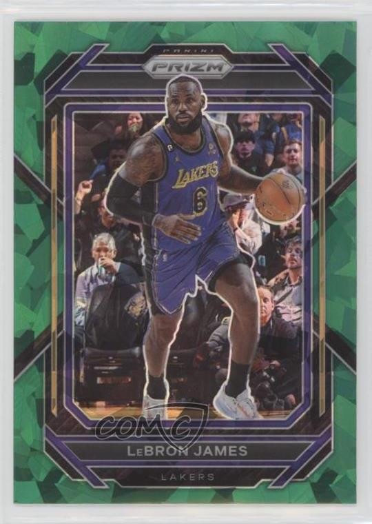 2022-23 Panini Prizm Green Ice Prizm LeBron James #134 1u6