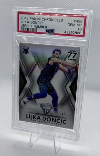 Luka Doncic [Jersey Number] #450 2018 Panini Chronicles card
