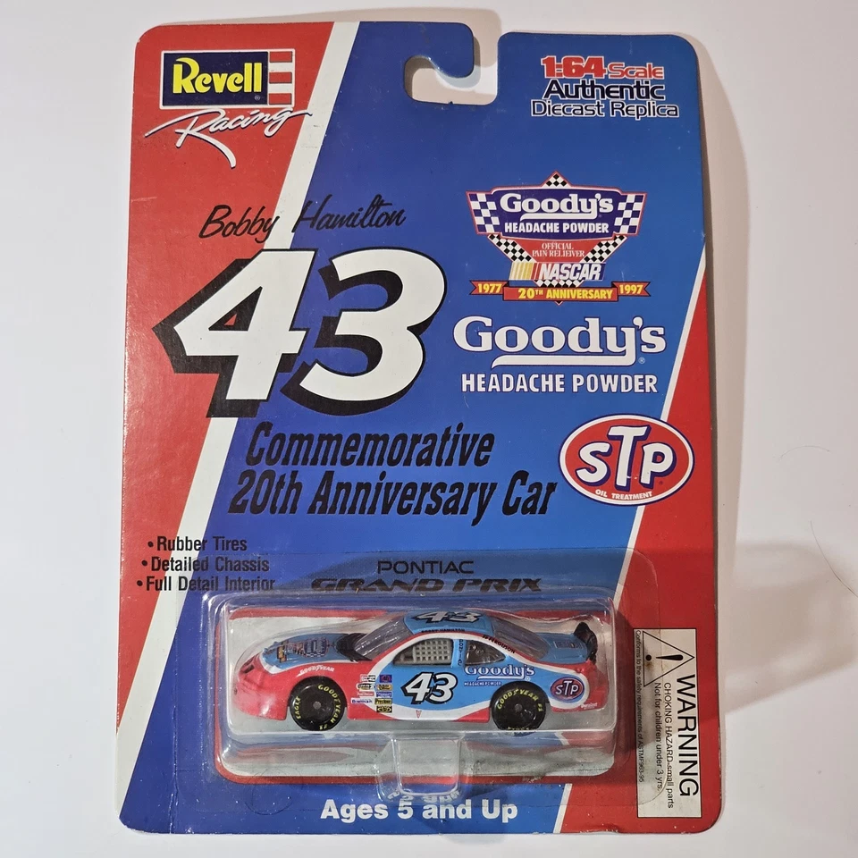 Lote de dos Revell 1997 Bobby Hamilton #43 Goody's Pontiac 1/64 NASCAR diecast Foto 2 de 4