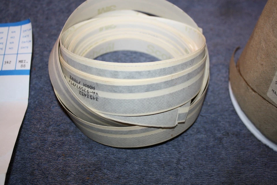 Tiras decorativas originales Volvo 400 440 460 negras L+R stripe decor tape NOS - Imagen 2 de 4