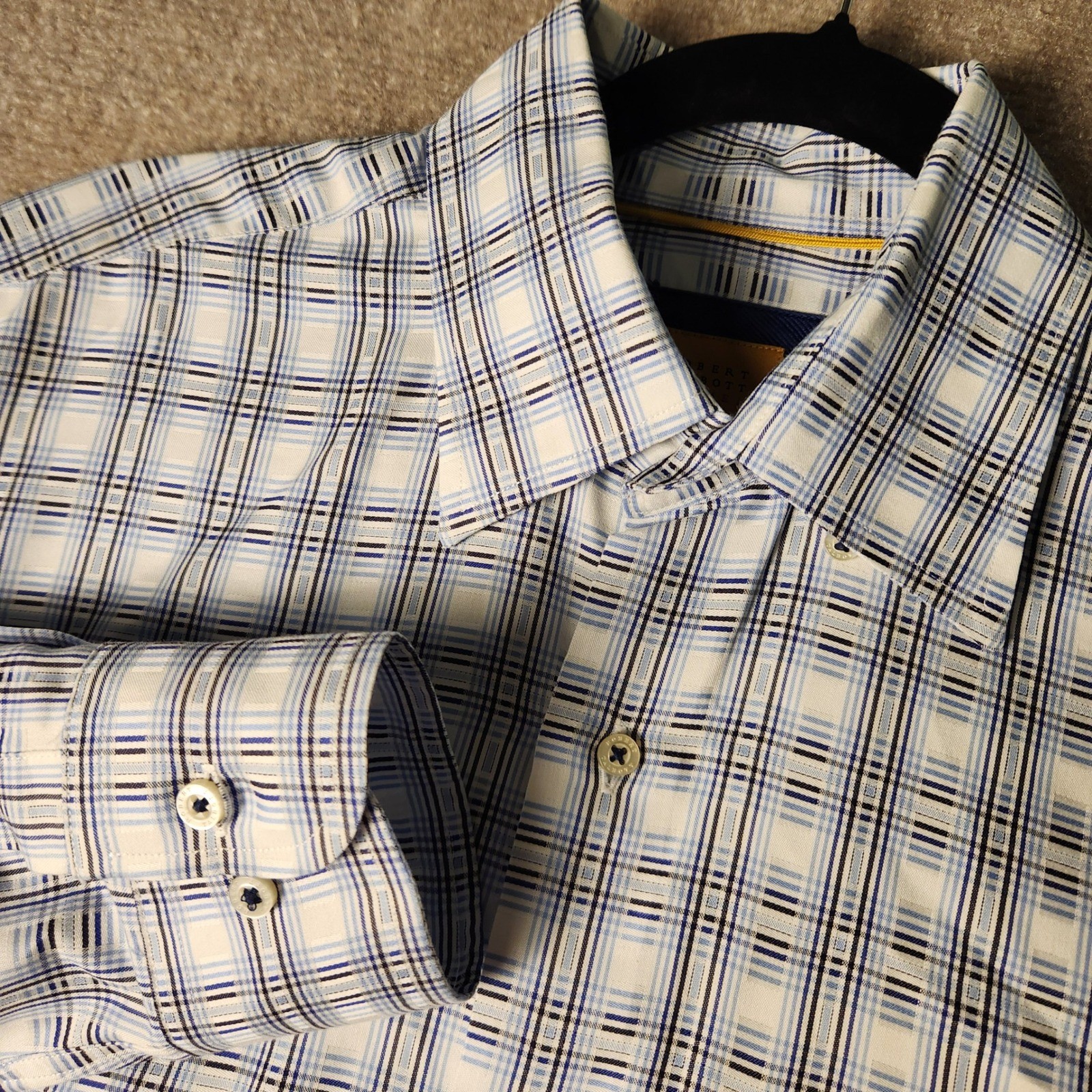 Robert Talbott Carmel Plaid Button Down Shirt Men… - image 1