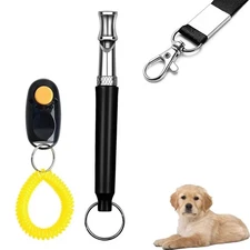 Dog Training Kit,Dog Whistle to Stop Barking Neighbors Dog,Dog Clicker for Tr...