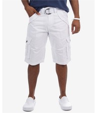 XRAY Mens Belted Double Pocket Casual Cargo Shorts