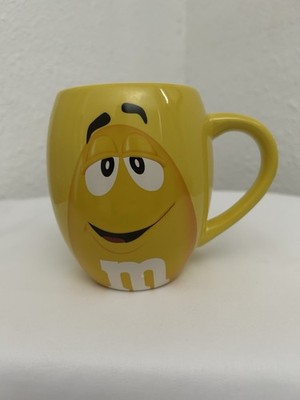 M&M World Yellow Completely Nuts! Coffee Mug 2015 Mars Barrel Shape