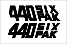 Aftermarket 1970 Dodge Challenger 440 Six-pak Fender Decal Set Aftermarket 1970 Dodge Challenger 440 Six-pak Fender Decal Set