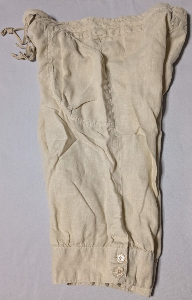 Bermudas de lino GUESS JEANS beige natural - pequeñas para mujer Foto 3 de 4