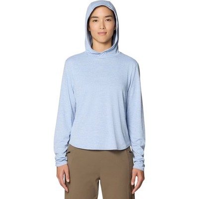 Mountain Hardwear Sunblocker Long Sleeve Hoody Women's Shirt, Beach Breeze, Medi