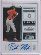 Parker Meadows 2018 Panini Contenders Draft Picks Prospect Ticket Rc Auto (5/99)