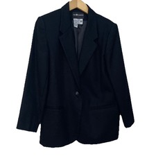 Sag Harbor Wool Blazer Size 10 P Lined Jacket - Single Button