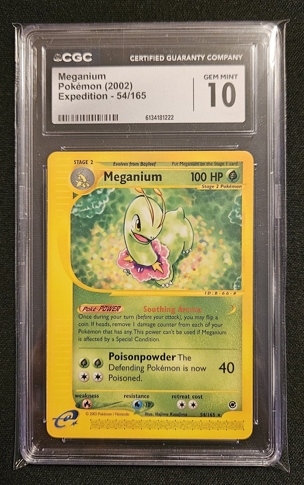 Pokémon Meganium Expedition Base Set 54/165 Rare CGC Gem Mint 10 2002 English