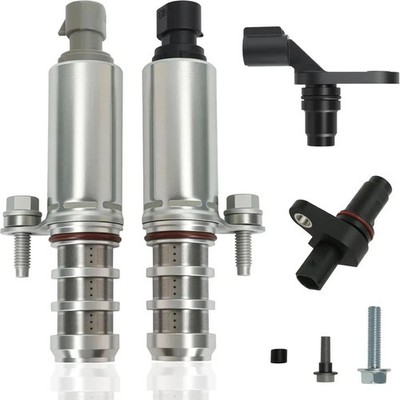 VVT Solenoid Camshaft Crankshaft Position Sensor Kit for Chevy GMC 2.4L 12655420