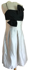 Chic Ivory Cocktail Dress 4, Bubble Hem, Vintage JS Collection Knee Length, Spag