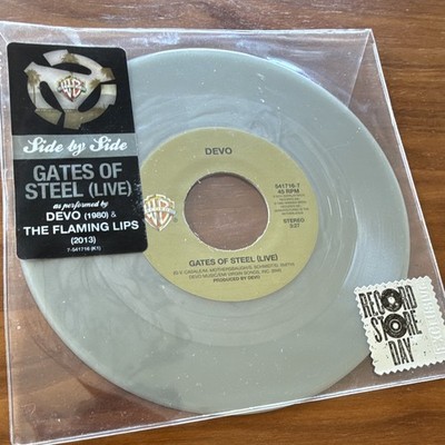 Devo / The Flaming Lips - Gates of Steel (Live) Gray 7'' 45 RSD 2014 541716-7