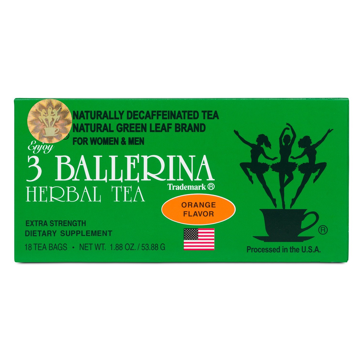 3 Ballerina Herbal Detox Tea- Orange Flavor