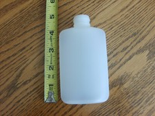 NEW 100 HDPE Plastic Oval 4oz Bottle made in USA