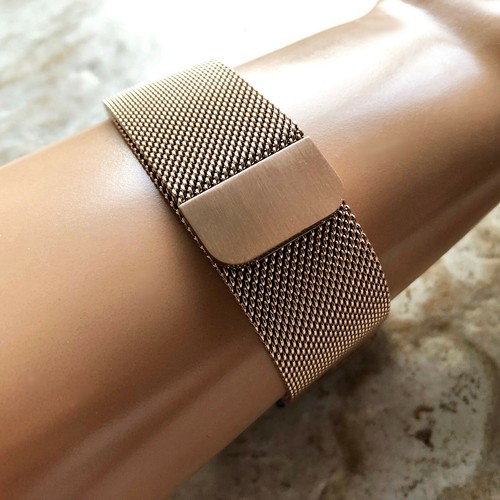 Roségold Farbe Mailänder Bandarmband für TicWatch Pro 3 E2 S2 und GTX -B22 - Bild 4 von 6