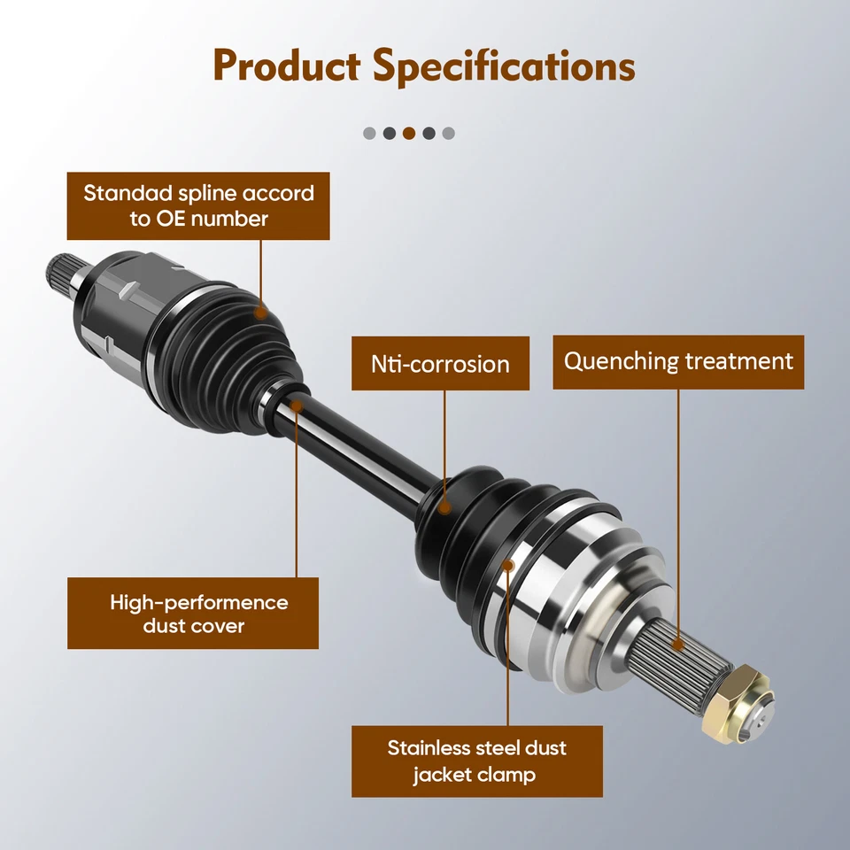 Eje delantero izquierdo bmw x5 3.0l 2001-2006 4.6l 2002-2003 4.8l 2004-2006 cv Foto 3 de 4