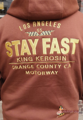 King Kerosin Rockabilly Vintage Biker Kapuzenjacke, Hoodie,Stay