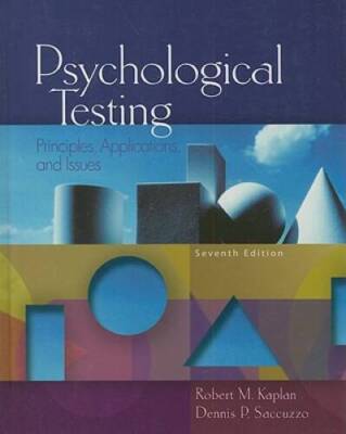 Psychological Testing: Principles, Applications, and Issues (PSY 430 Inti - GOOD