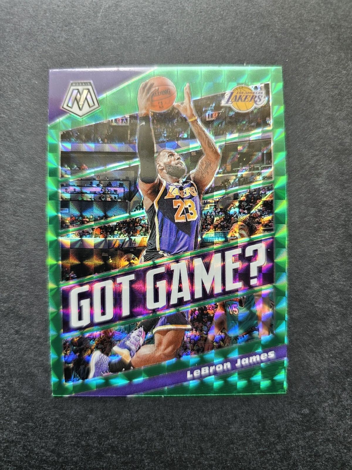 2019 Panini Lebron James 🔥Got Game Green Prizm #7 Lakers All-Time Scoring Champ