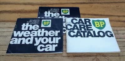 Vintage BP Miser's Car Care Catalog (1972) and the Weather and Your Car Catalog