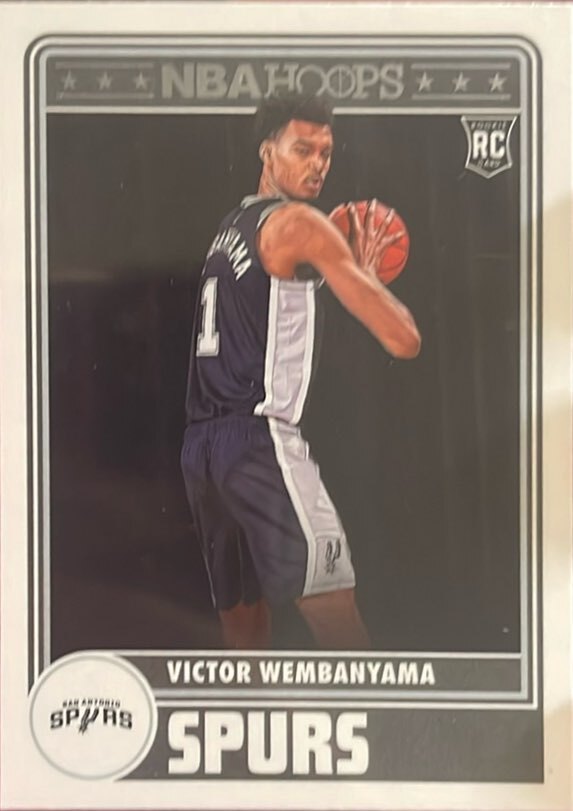 2023 Panini NBA Hoops #298 Victor Wembanyama Blue