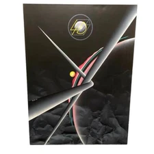 Patrice Breteau Original Signed "4D" Modern Art Acrylic Canvas Artwork 1986