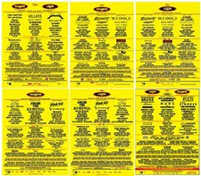 READING LEEDS FESTIVAL LINE-UP 2008 2009 2010 2011 - mini poster / magnet *