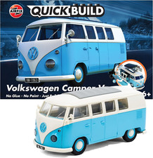 NEW J6024 Quick Build VW Camper Van Model Vehicle Toy Blue UK Seller