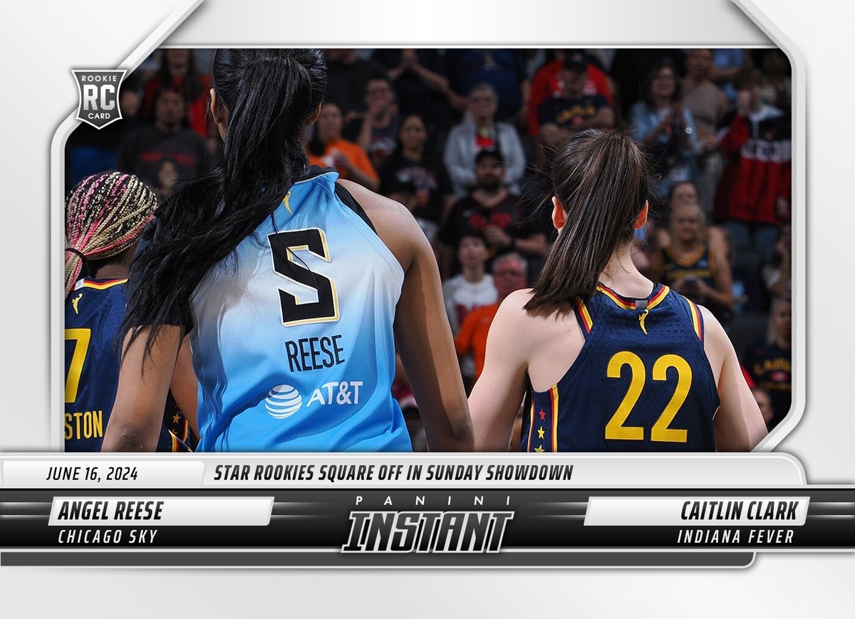 CARTA 2024 PANINI Instant CAITLIN CLARK & ANGEL REESE AllStar - Foto 4