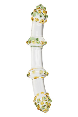 gebogener glasdildo Gebogener, hygienischer Glasdildo Rose von Mea main image 1