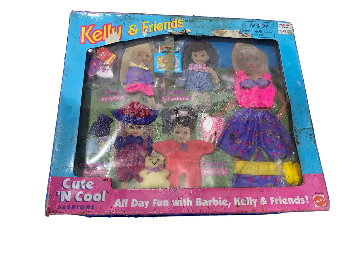 KELLY BABY SISTER BARBIE CUTE N COOL FASHIONS FUN WITH CLOTHING