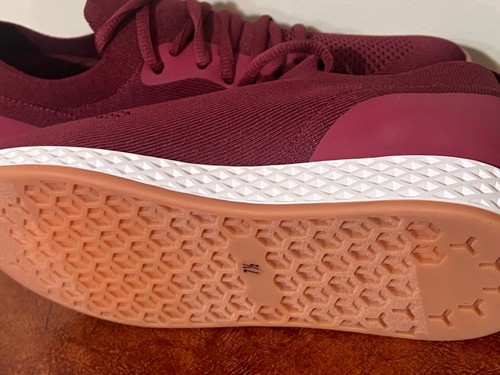 New Urban Sport by J/Slides Talia Stretch Knit Sneaker Shoes Burgundy Size 7.5 - 第 6/6 張圖片